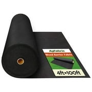 Agfabric 4 ft. x 100 ft.Non-Woven Weed Barrier Fabric for Gardening Mat and Raised Bed 3*50ft